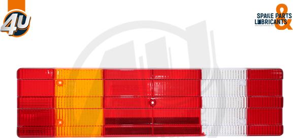 4U Autoparts 27481ME - Lens, combination rearlight motal.fi