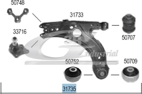 3RG 31735 - Track Control Arm motal.fi