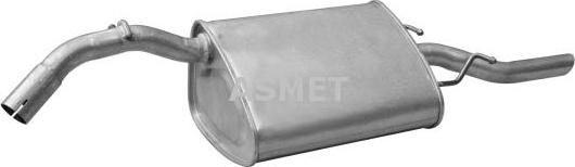 Asmet 24.049 - End Silencer motal.fi