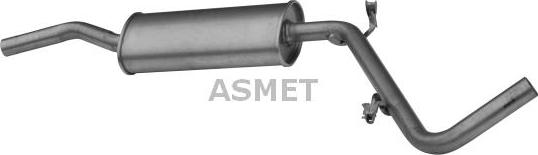 Asmet 21.011 - Middle Silencer motal.fi