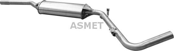 Asmet 21.017 - Middle Silencer motal.fi