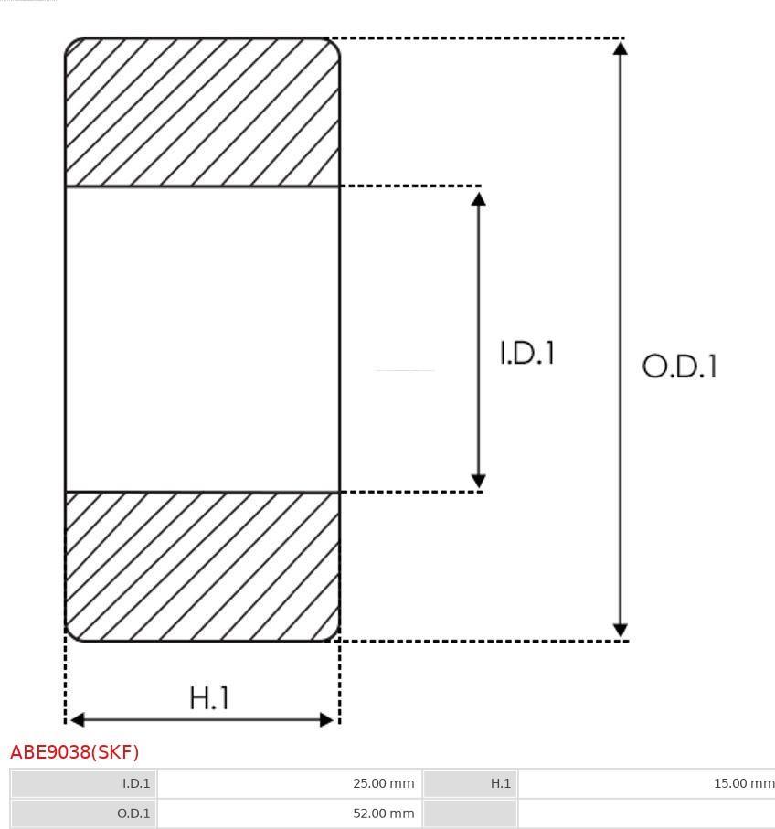 AS-PL ABE9038(SKF) - Bearing motal.fi