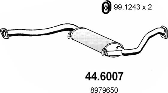 ASSO 44.6007 - Middle Silencer motal.fi