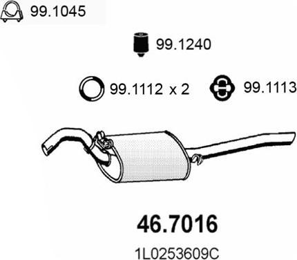 ASSO 46.7016 - End Silencer motal.fi