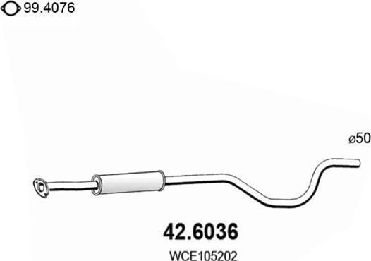 ASSO 42.6036 - Middle Silencer motal.fi