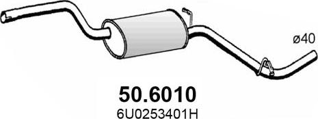 ASSO 50.6010 - Middle Silencer motal.fi