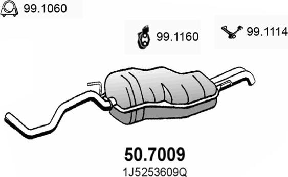 ASSO 50.7009 - End Silencer motal.fi