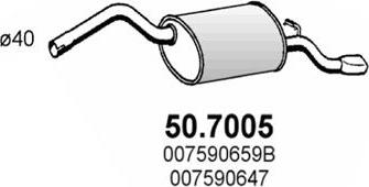 ASSO 50.7005 - End Silencer motal.fi