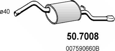 ASSO 50.7008 - End Silencer motal.fi