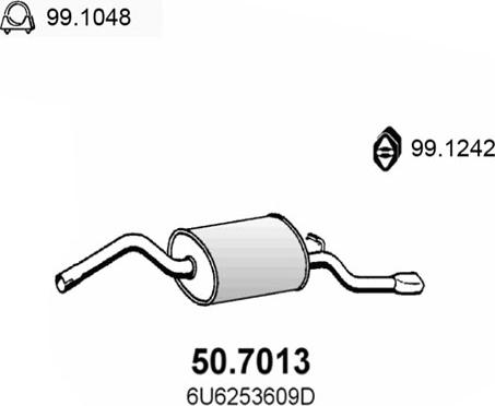 ASSO 50.7013 - End Silencer motal.fi