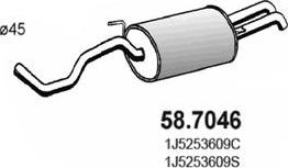 ASSO 58.7046 - End Silencer motal.fi