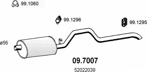 ASSO 09.7007 - End Silencer motal.fi