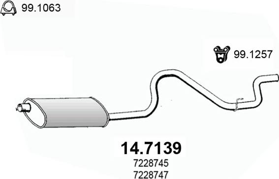 ASSO 14.7139 - End Silencer motal.fi