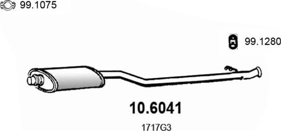 ASSO 10.6041 - Middle Silencer motal.fi