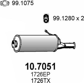 ASSO 10.7051 - End Silencer motal.fi