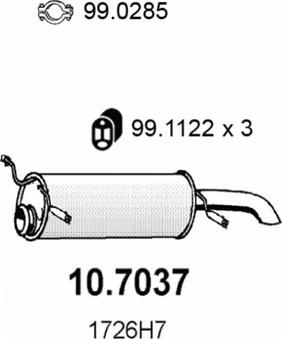 ASSO 10.7037 - End Silencer motal.fi