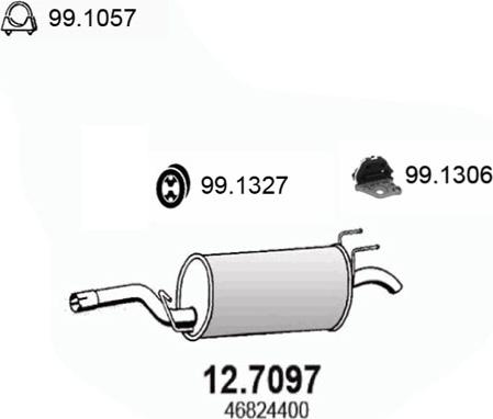 ASSO 12.7097 - End Silencer motal.fi