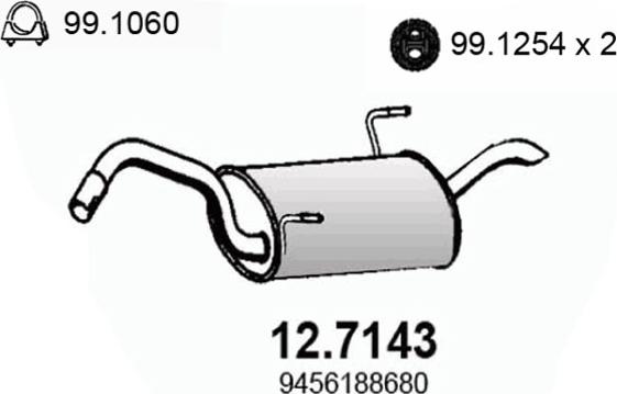 ASSO 12.7143 - End Silencer motal.fi