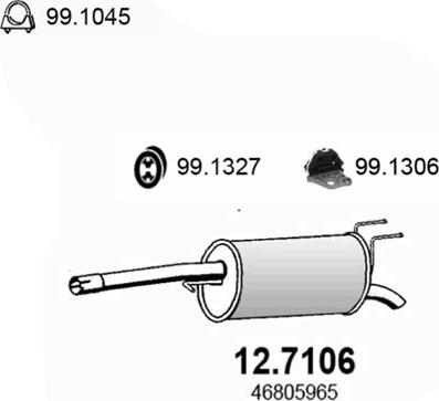 ASSO 12.7106 - End Silencer motal.fi