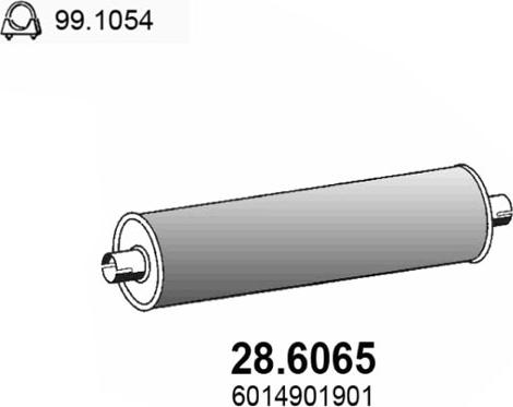 ASSO 28.6065 - Middle Silencer motal.fi