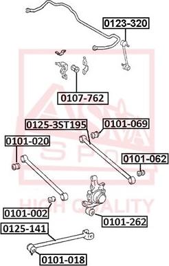 ASVA 0123-320 - Rod / Strut, stabiliser motal.fi