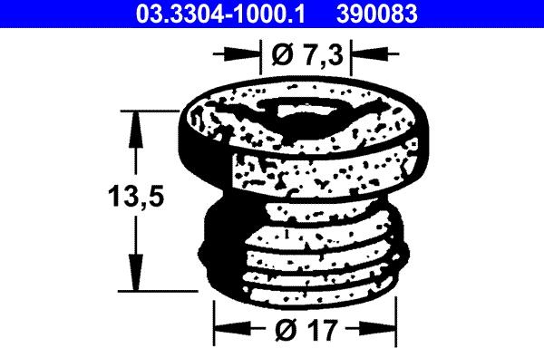 ATE 03.3304-1000.1 - Plug, brake fluid reservoir motal.fi