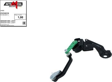 Automega 274745110 - Sensor, Xenon light (headlight range adjustment) motal.fi