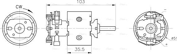 Ava Quality Cooling MS8783 - Interior Blower motal.fi