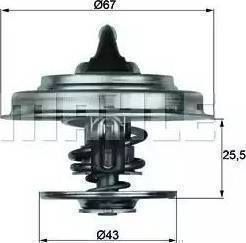 BEHR TX 18 87D - Coolant thermostat / housing motal.fi