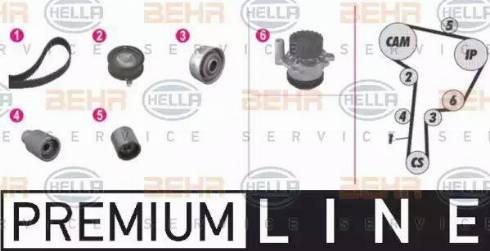 BEHR HELLA Service 8MP 376 807-811 - Water Pump & Timing Belt Set motal.fi