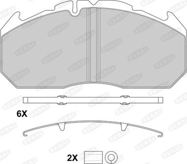 Beral BCV29030BK - Brake Pad Set, disc brake motal.fi