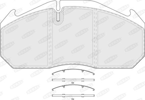 HELLA C2011 - Brake Pad Set, disc brake motal.fi