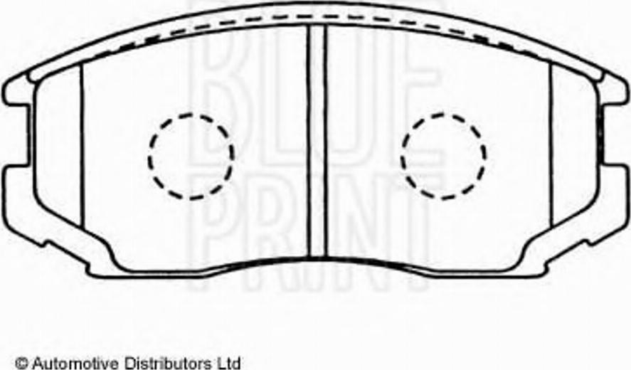 Blue Print ADD64222 - Brake Pad Set, disc brake motal.fi