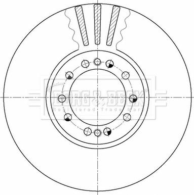 Borg & Beck BBD32613 - Brake Disc motal.fi