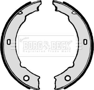 Borg & Beck BBS6306 - Brake Shoe Set, parking brake motal.fi