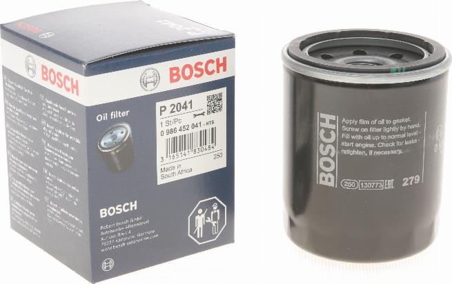 BOSCH 0 986 452 041 - Oil Filter motal.fi