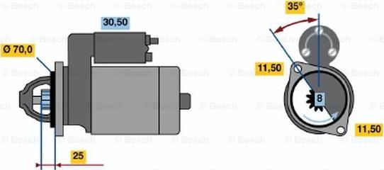 BOSCH 0 986 015 981 - Starter motal.fi