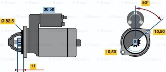 BOSCH 0 986 012 931 - Starter motal.fi