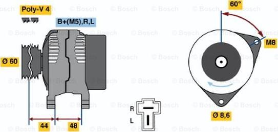 BOSCH 0 986 035 231 - Alternator motal.fi