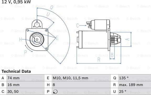 BOSCH 0 986 024 330 - Starter motal.fi