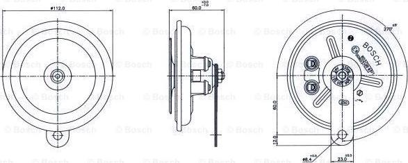 BOSCH 0 986 320 351 - Air Horn motal.fi