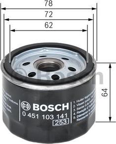 BOSCH 0 451 103 141 - Oil Filter motal.fi