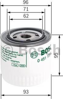 BOSCH 0 451 103 260 - Oil Filter motal.fi