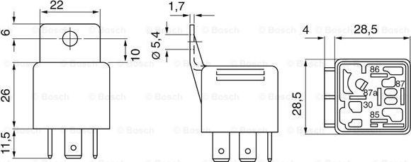 BOSCH 0 332 209 158 - Relay, main current motal.fi