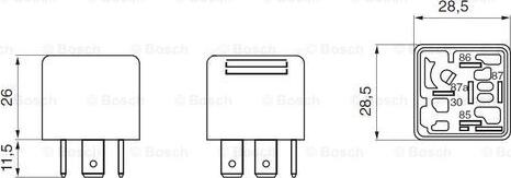 BOSCH 0 332 209 206 - Relay, ABS motal.fi