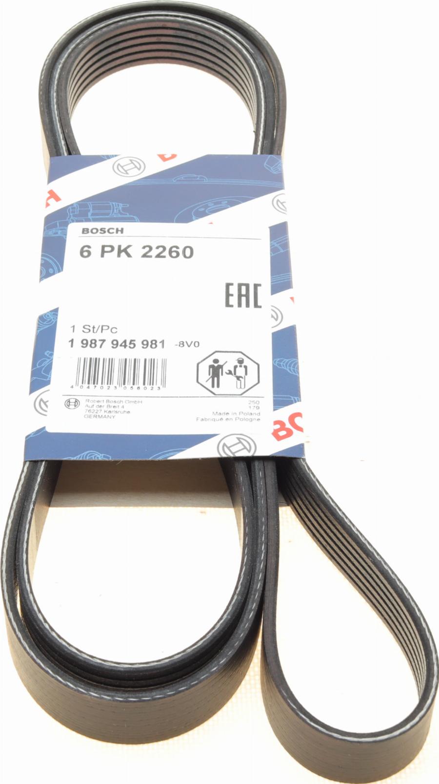 BOSCH 1 987 945 981 - V-Ribbed Belt motal.fi