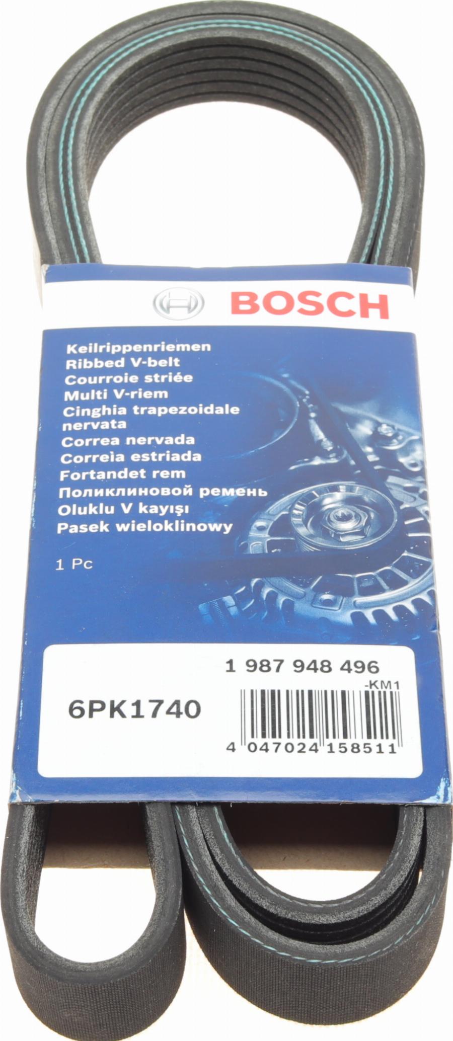 BOSCH 1 987 948 496 - V-Ribbed Belt motal.fi