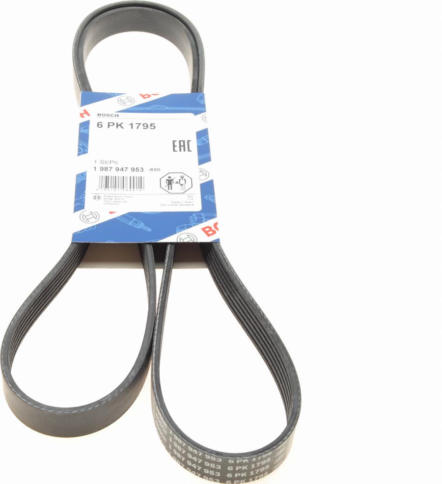 BOSCH 1 987 947 953 - V-Ribbed Belt motal.fi