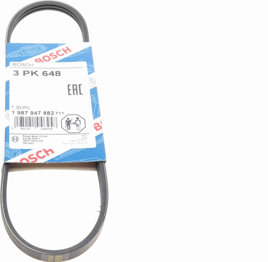 BOSCH 1 987 947 882 - V-Ribbed Belt motal.fi