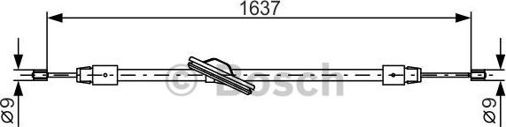 BOSCH 1 987 482 330 - Cable, parking brake motal.fi